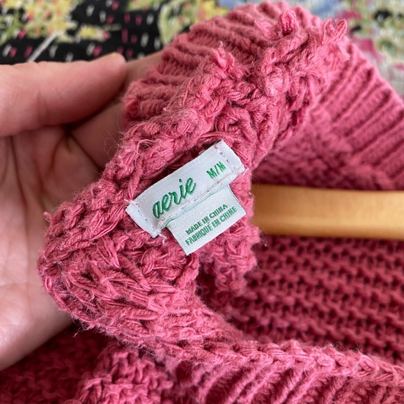 Women’s aerie open back knit sweater - Picture 5 of 5